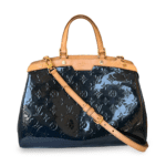 Louis Vuitton Bleu Nuit Monogram Vernis Brea MM Bag