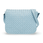 Bottega Veneta Baby Blue Intrecciato Leather Shoulder Bag