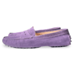 Tod's Purple Suede Gommino Slip-On Loafers Size 39 - Image 3