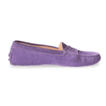 Tod's Purple Suede Gommino Slip-On Loafers Size 39 - Image 6