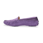 Tod's Purple Suede Gommino Slip-On Loafers Size 39 - Image 5