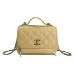 Chanel Yellow Caviar Quilted Small Business Affinity Flap Bag
