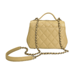 Chanel Yellow Caviar Quilted Small Business Affinity Flap Bag - Image 3
