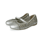 Prada Silver Luna Glitter Princess Shoes Size 25