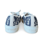 Dior Blue/Off-White Oblique Embroidered Fabric Walk'N'Dior Cap Toe Low Top Sneakers Size 37 - Image 7
