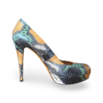 Gucci Multicolor Python Betty Platform Pumps Size 38.5 - Image 6