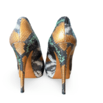 Gucci Multicolor Python Betty Platform Pumps Size 38.5 - Image 7