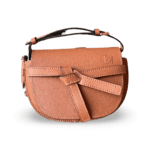 Loewe Pebble Grain Calfskin Mini Gate Dual Bag – Tan