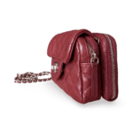 Chanel Red Caviar Quilted Leather Mini Flap Crossbody Bag - Image 2