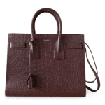 Saint Laurent Classic Sac de Jour Small – Crocodile-Embossed Leather with Lock Compartment