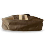 Prada Cleo Re-Edition Shoulder Bag – Gold/Khaki with Name Tag - Image 4