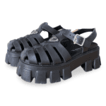 Prada Monolith Rubber Sandals – Black (Size 38)