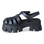 Prada Monolith Rubber Sandals – Black (Size 38) - Image 4
