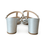 Valentino Rockstud Metallic Leather Slide Sandals 60mm – Size 38 - Image 6