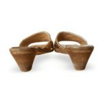 Bottega Veneta Metallic Gold Intrecciato Leather Stretch Square Toe Slide Sandals – Size 38  - Image 6