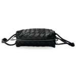 Bottega Veneta Loop Mini Camera Cross-Body Bag in Intrecciato Leather – Black - Image 3
