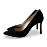 Jimmy Choo Romy 85 Black Suede Pumps – Size 36 - Image 2