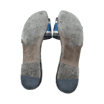 Dior Dway Slides – Multicolor Floral Base with Blue Embroidered Canvas, Size 38.5 - Image 6