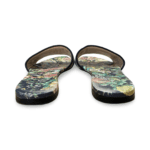 Dior Dway Slides – Multicolor Floral Base with Blue Embroidered Canvas, Size 38.5 - Image 5