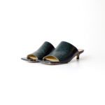 Bottega Veneta Stretch Mules in Green Lambskin – Size 37