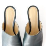 Bottega Veneta Stretch Mules in Green Lambskin – Size 37 - Image 6