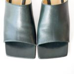 Bottega Veneta Stretch Mules in Green Lambskin – Size 37 - Image 5