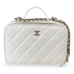 Chanel Quilted Double Zip Small Vanity Case