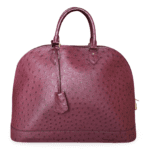 Louis Vuitton Prune Ostrich Leather Alma GM Bag