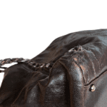 Chanel Black Leather Modern Chain Large East West Tote - Image 4