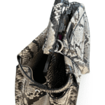 Fendi Large Peekaboo Top Handle Bag in Beige Python with Suede and Python Lining - Image 6