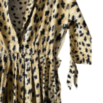 Prada 3/4-Sleeve Leopard-Print Poplin Shirtdress – Size 42 - Image 3