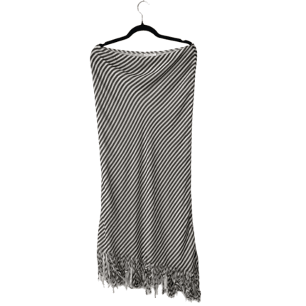 Iceberg Striped Skirt with Fringed Hem – Size IT 42 / US 26