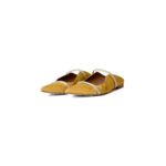 Malone Souliers Yellow Canvas Maureen Pointed Toe Flats – Size 40