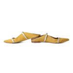Malone Souliers Yellow Canvas Maureen Pointed Toe Flats – Size 40 - Image 3