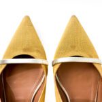 Malone Souliers Yellow Canvas Maureen Pointed Toe Flats – Size 40 - Image 5