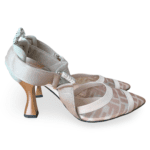 Fendi Colibrì Nude Leather and Pink Mesh Slingbacks – Size 39 - Image 4