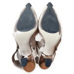 Fendi Colibrì Nude Leather and Pink Mesh Slingbacks – Size 39 - Image 6
