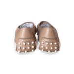 TOD'S Gommino Jute-Trimmed Leather Loafers in Neutral – Size 38.5 - Image 6