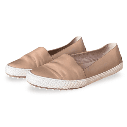 TOD'S Gommino Jute-Trimmed Leather Loafers in Neutral – Size 38.5