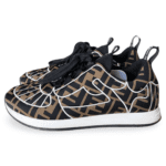 Fendi Brown/Black Zucca Fabric FFreedom Sneakers – Size 37 - Image 2