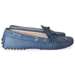 Tod’s Blue Bow Slip-On Loafers – Size 39 - Image 3