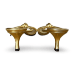 Bottega Veneta Blink 50 Mules in Gold – Size 40 - Image 6