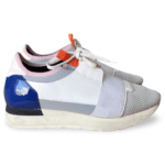Balenciaga Tricolor Leather and Mesh Race Runner Sneakers – Size 40 - Image 3