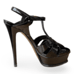 Saint Laurent Black Patent Leather 'Tribute' Platform Sandals – Size 39 - Image 6