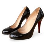 Christian Louboutin Black Patent Simple Pump – Size 38