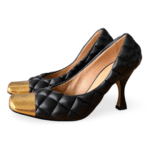 Bottega Veneta Black Matelassé Nappa Quilted Pumps – Size 36.5 - Image 3