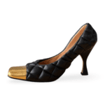 Bottega Veneta Black Matelassé Nappa Quilted Pumps – Size 36.5 - Image 5