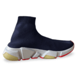 Balenciaga Speed Sneaker – Navy / Grey / Red, Size 38 - Image 5