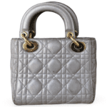Dior Mini Lady Dior Bag in Gray Cannage - Image 3