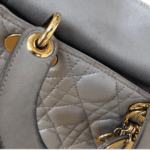 Dior Mini Lady Dior Bag in Gray Cannage - Image 6